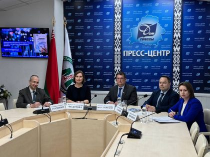 Участие в пресс-конференции «Медиаполе Республики Беларусь: анализ трендов и ресурс для общественного диалога», прошедшей в Доме прессы
